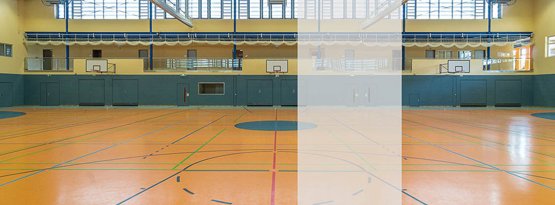 Dreifeldhalle Innenraum Dreifeldhalle Innenraum