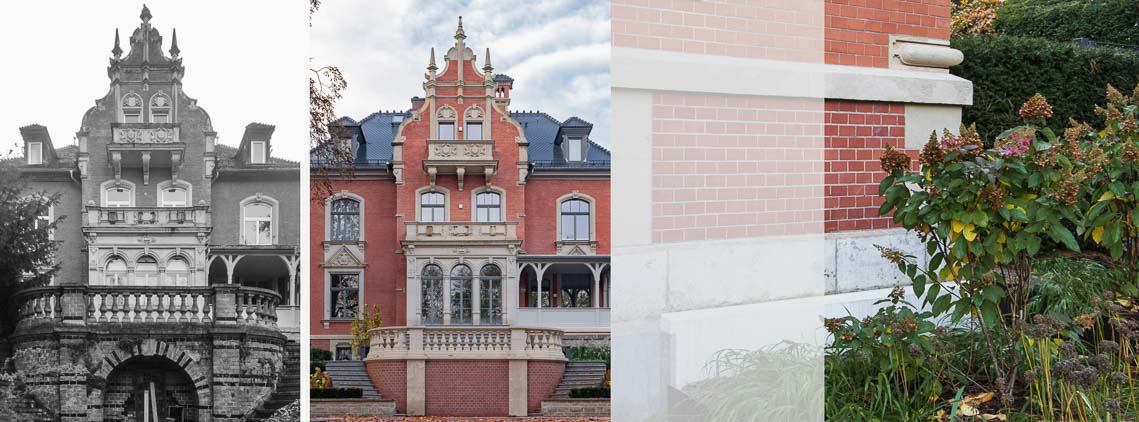 2022 erfurt sanierung umbau villa kaestner denkmal erker olive holzfenster parkett holzverkleidung